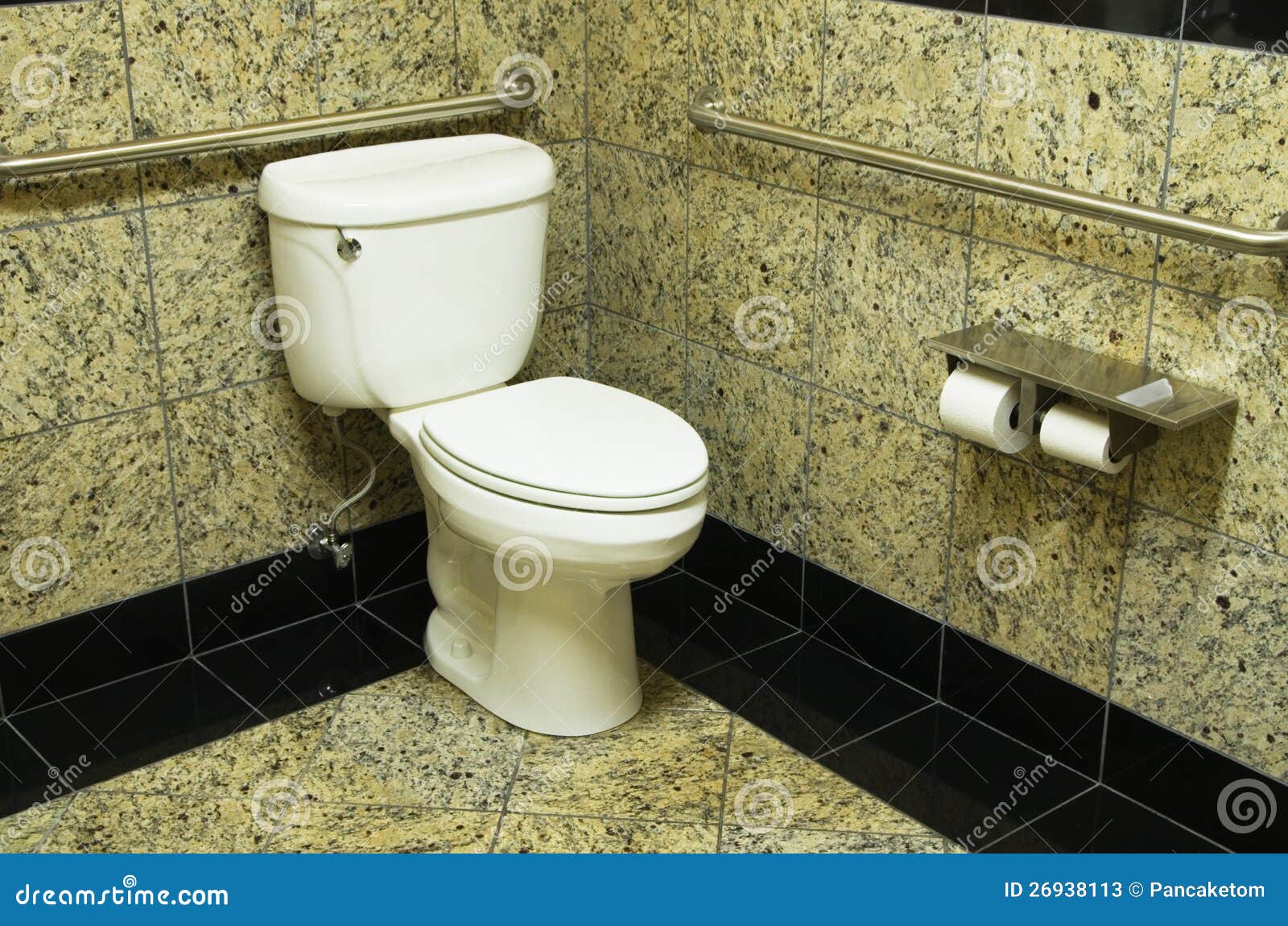 Granite Bathroom Toilet stock image. Image of water, plumbing 26938113