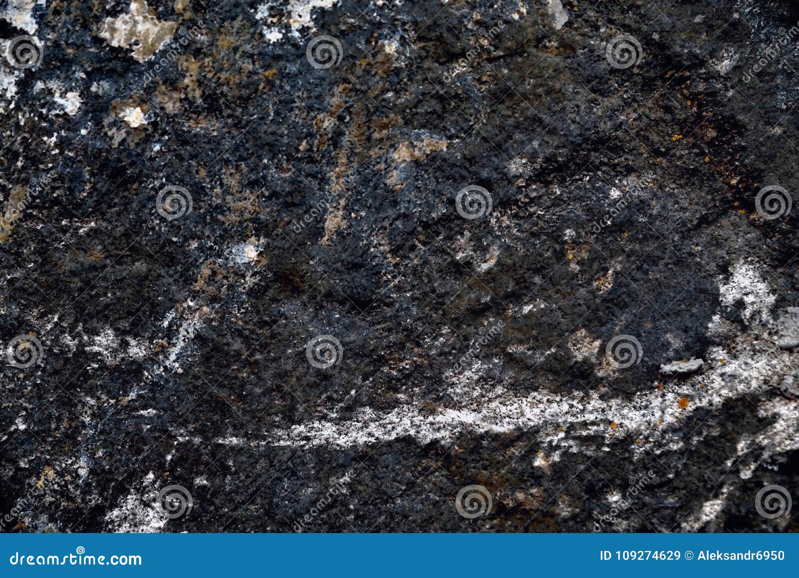 Granite Black with White Stripes Background Stock Image Image of