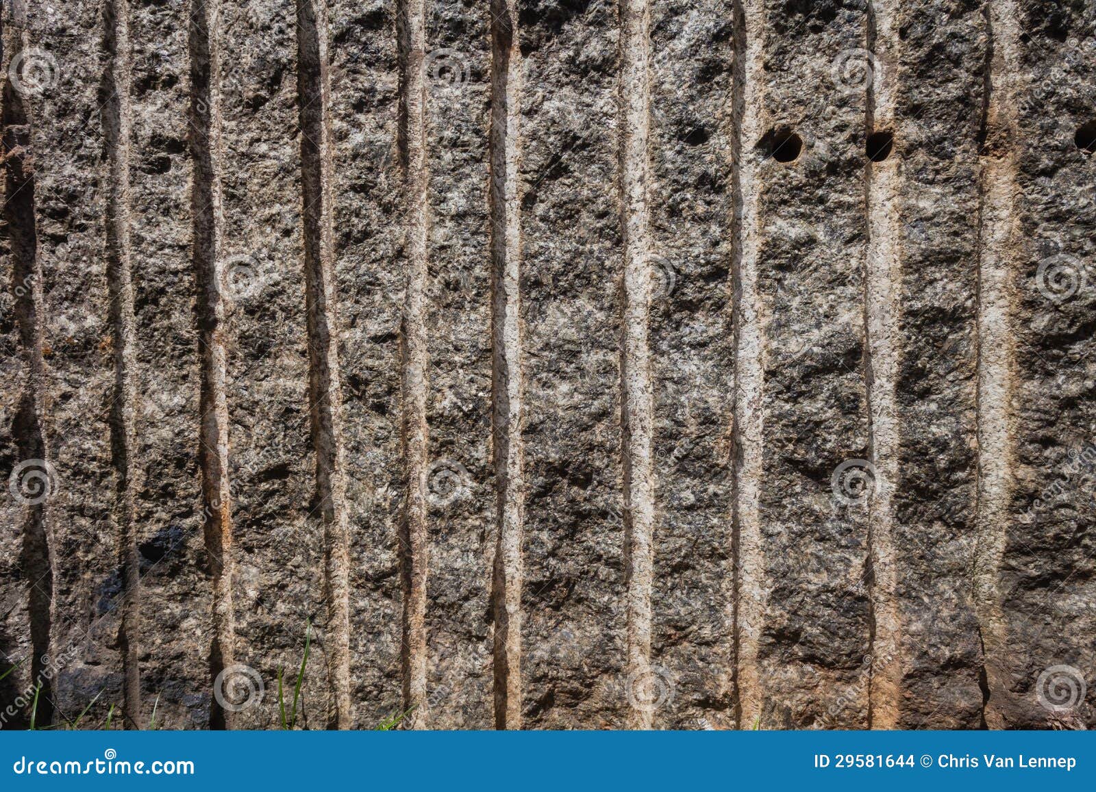 Granite Block Drill Holes stock photo. Image of stone 29581644