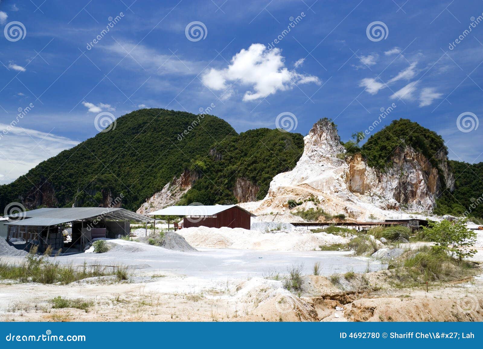 Granite rock quarry stock photo. Image of outdoor, building 4692780