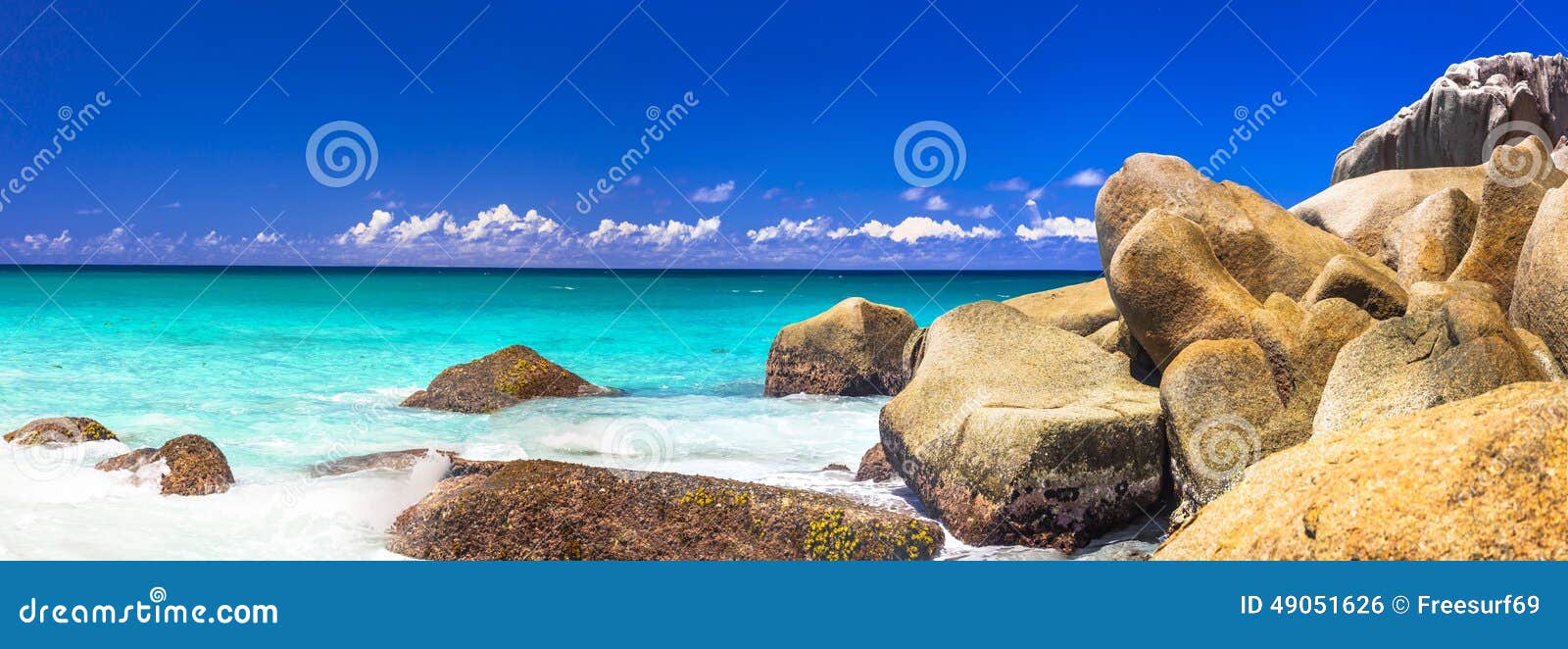 granite rocky beaches of seychelles, praslin island