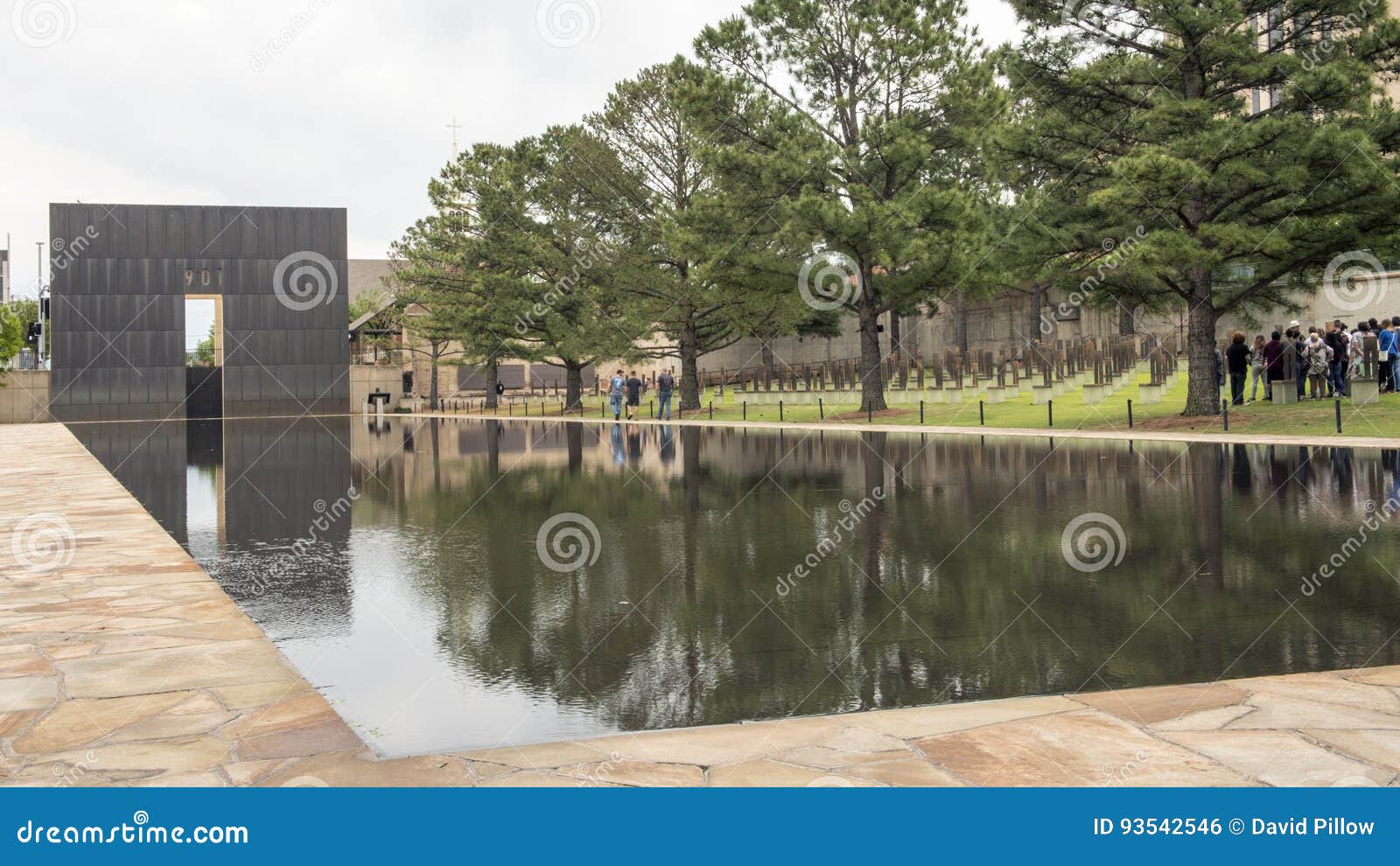 Granite Walkway Reflective Pool With 9 01am Wall And Field