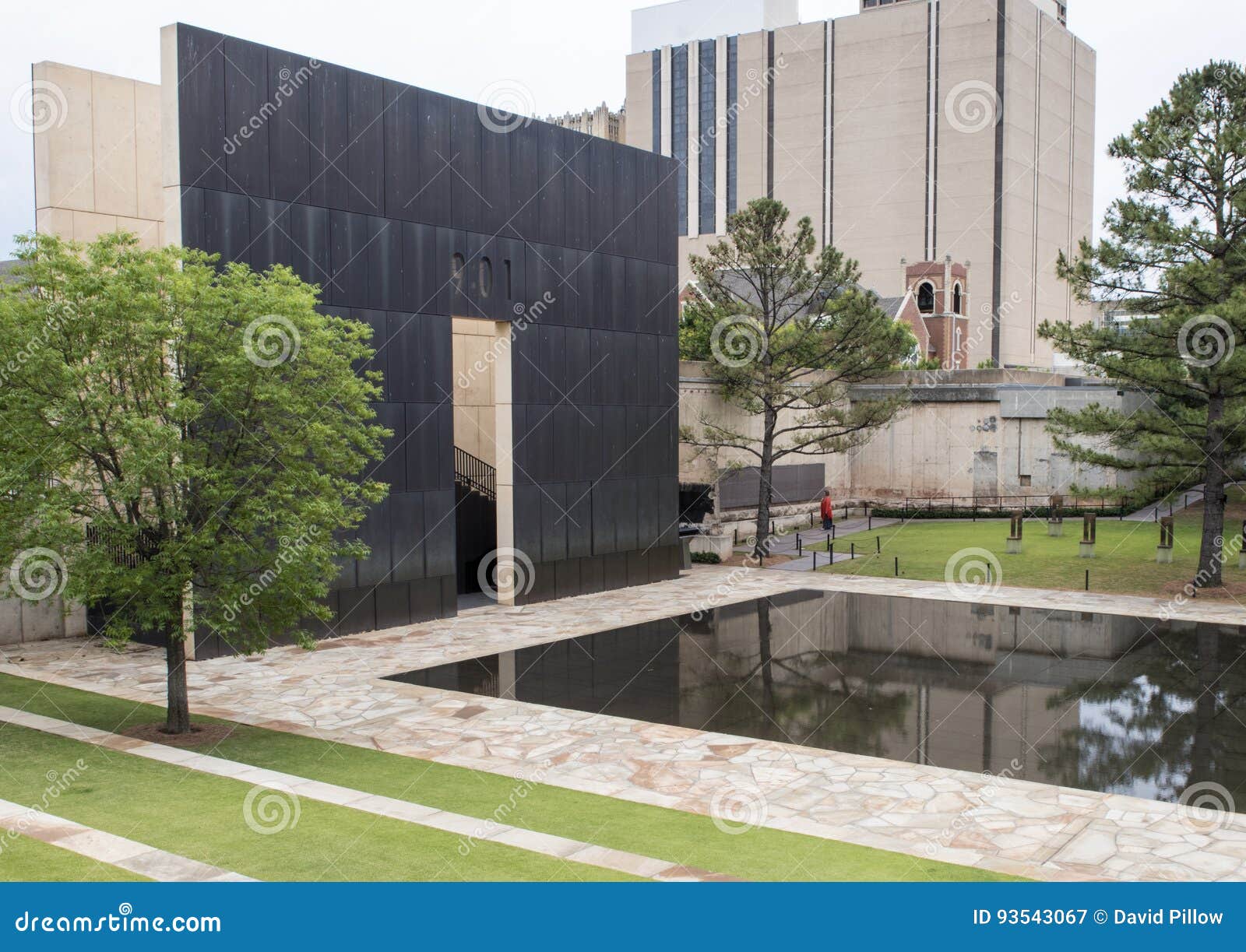 Granite Walkway Reflective Pool With 9 01am Wall And Field