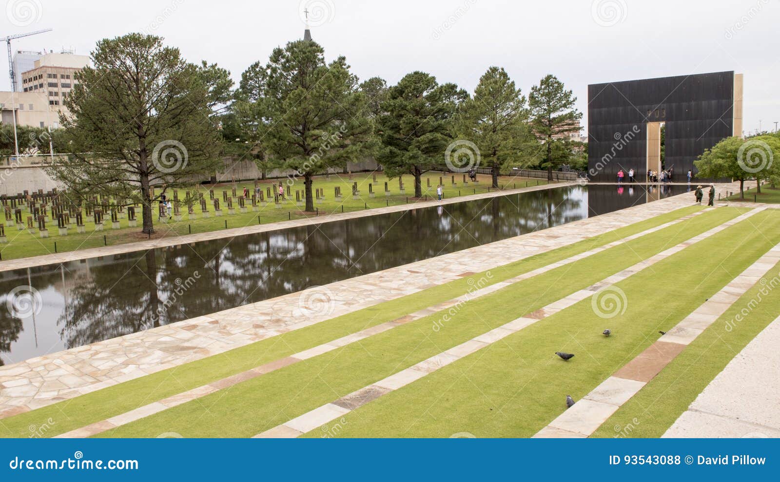 Granite Walkway Reflective Pool With 9 03am Wall And Field