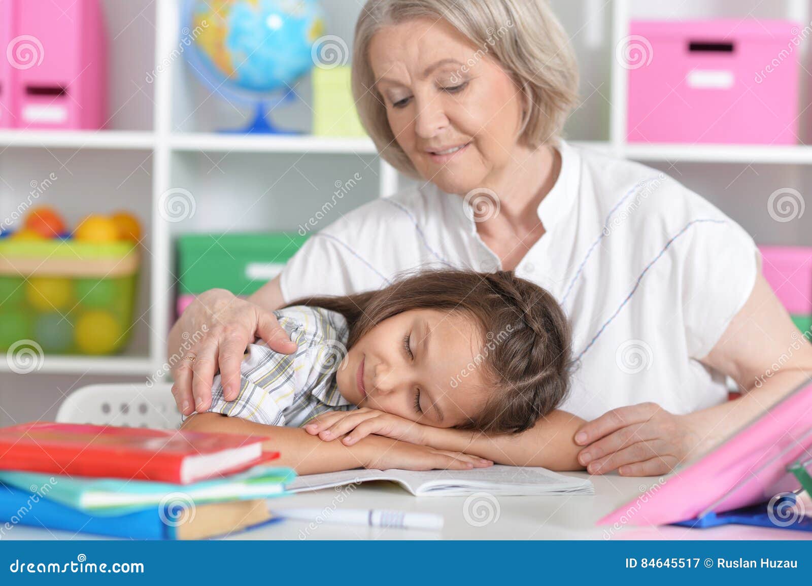 Granny With Her Granddaughter Stock Image Image Of Expression Hair 84645517