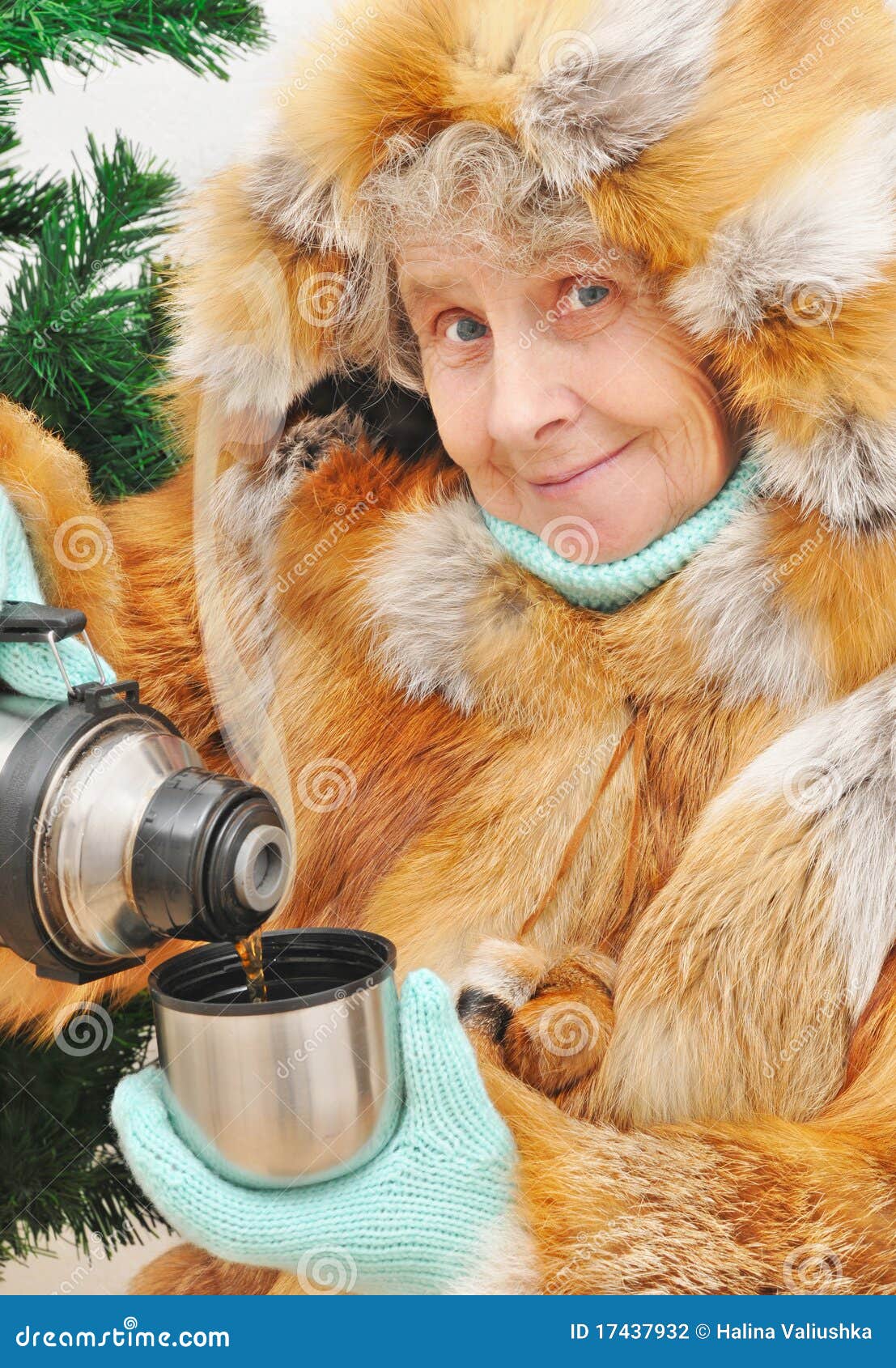 Granny with hot tea stock photo. Image of senior, nice 17437932
