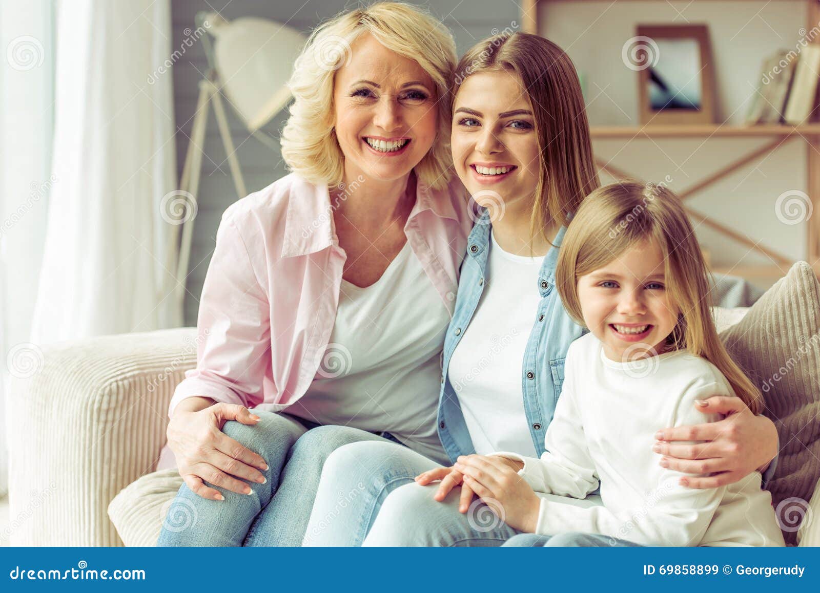 Granny Mom And Daughter Stock Image Image Of Face Looking 698
