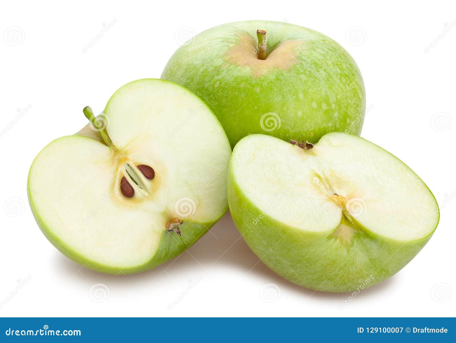 Granny smith apples stock image. Image of sliced, smith 129100007