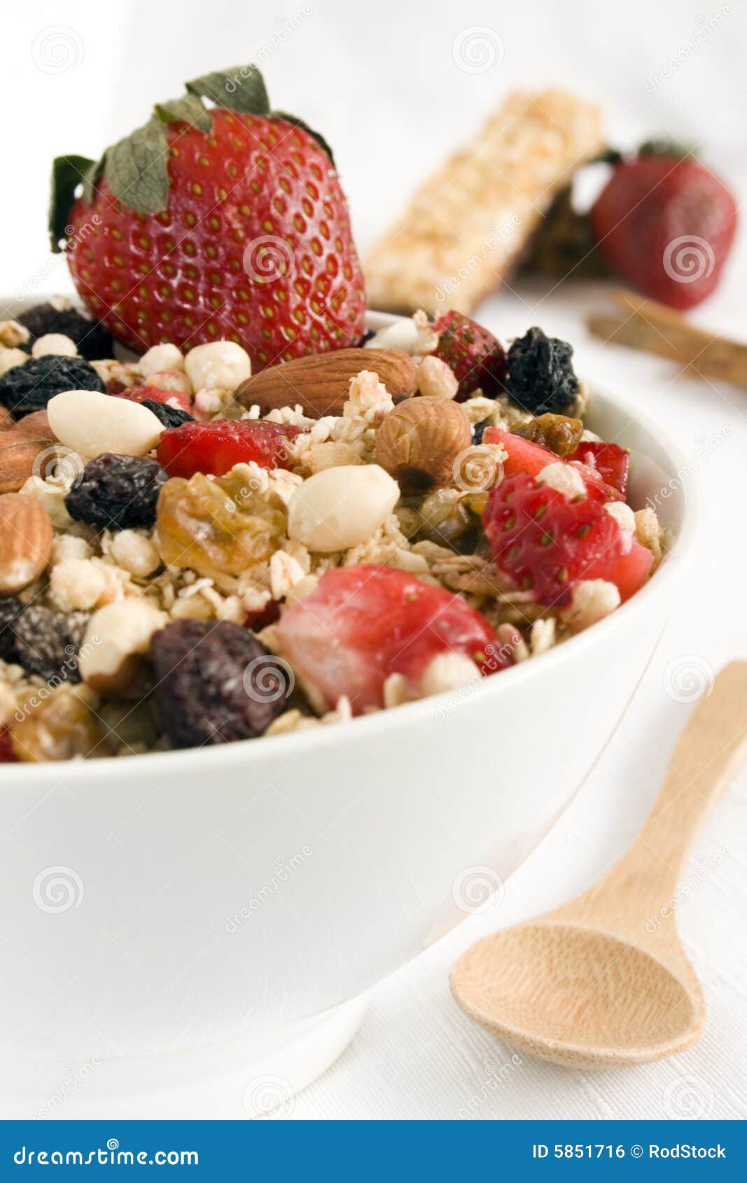 Granola bowl stock photo. Image of peel, bowl, spoon, oats 5851716