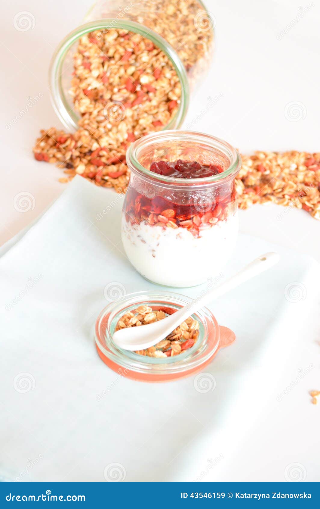 Granola for Breakfast. Healthy Food and Diet. Stock Image Image of