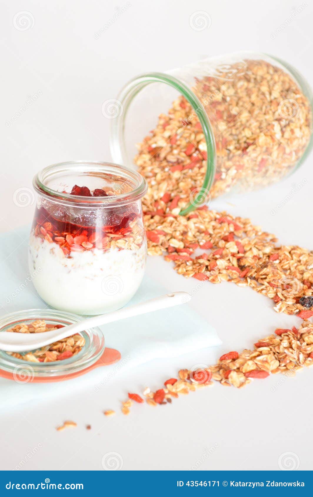Granola for Breakfast. Healthy Food and Diet. Stock Image Image of