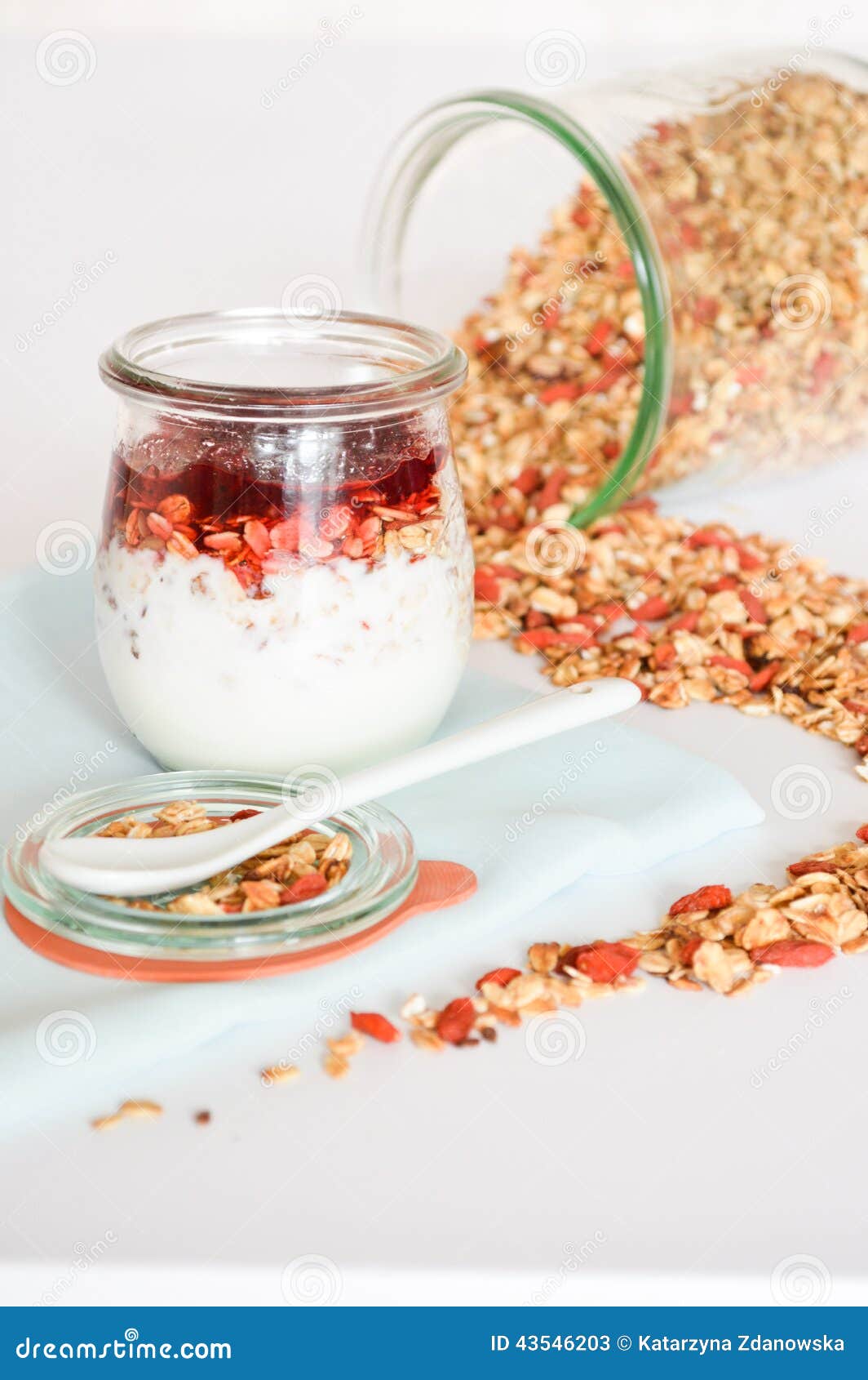 Granola for Breakfast. Healthy Food and Diet. Stock Image Image of