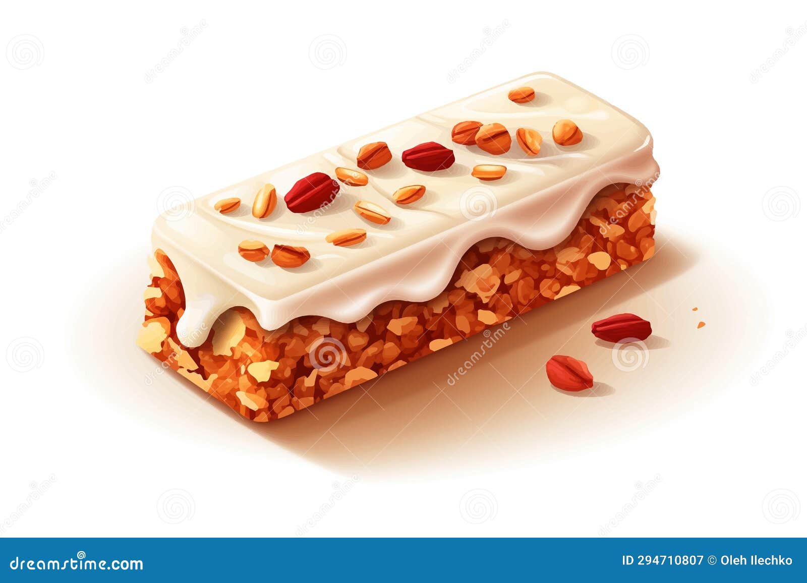 Granola Protein Bar Vector Flat Minimalistic Isolated Vector Style