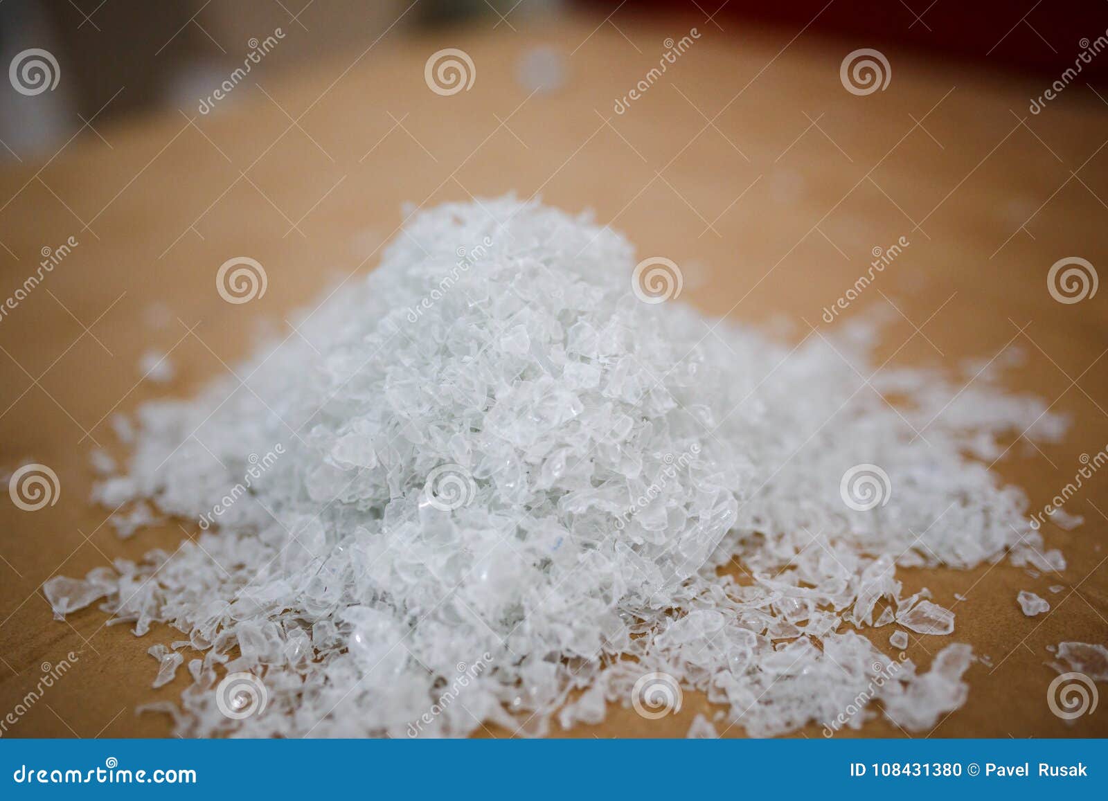 Granules Recycled in the Factory from Plastic Bottles Stock Photo Image of heap, plastic