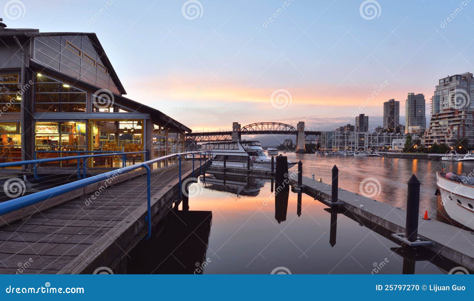 Granville Island Sunset stock photo. Image of sunset 25797270