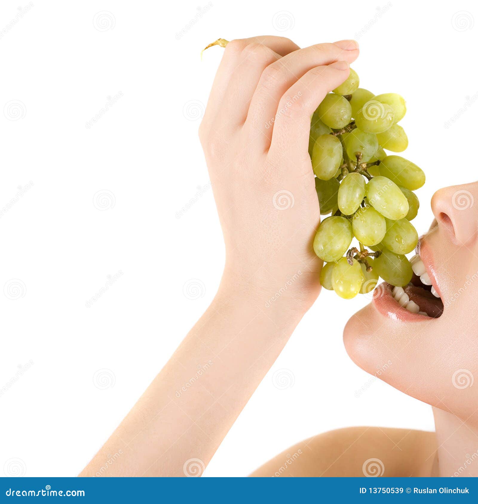 Grape stock image. Image of lips, diet, female, freshness 13750539