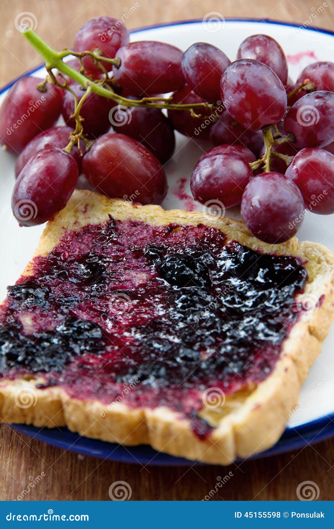 Grape jelly sandwich stock photo. Image of meal, lunch 45155598