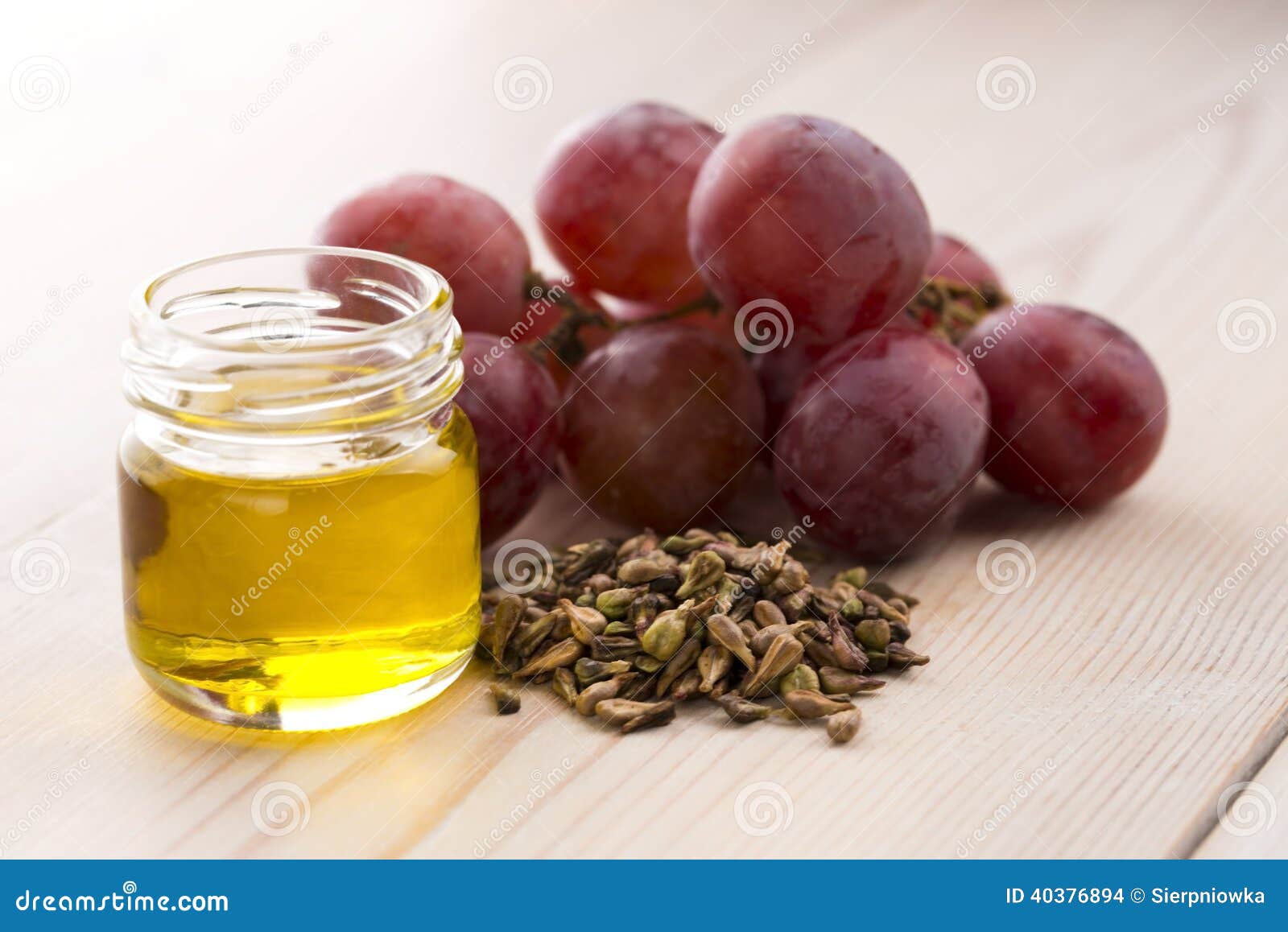 Grape seed oil stock photo. Image of background, round 40376894