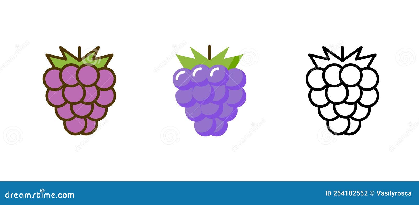 grape  bunch logo icon, wine grape  silhouette fruit flat vine leaf berry  organic .