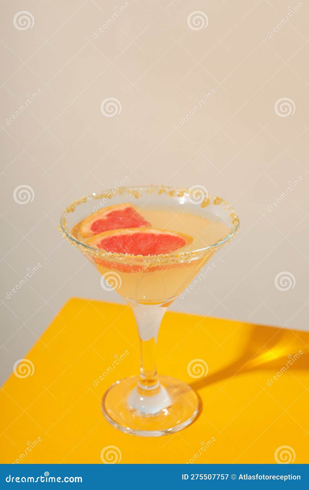 Grapefruit Cocktail, Alcohol or Non Alcoholic Drink for Party, Space