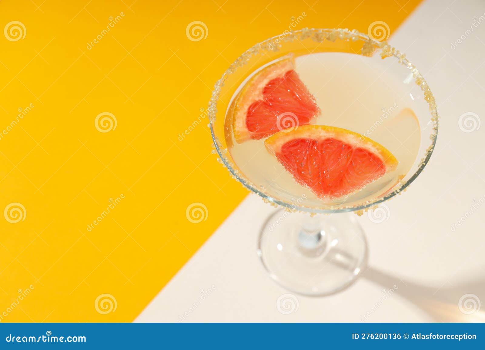 Grapefruit Cocktail, Alcohol or Non Alcoholic Drink for Party, Space