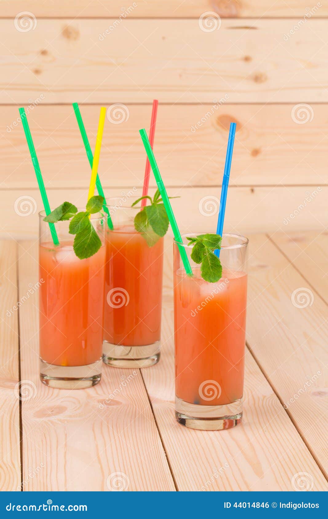 grapefruit juice on table.