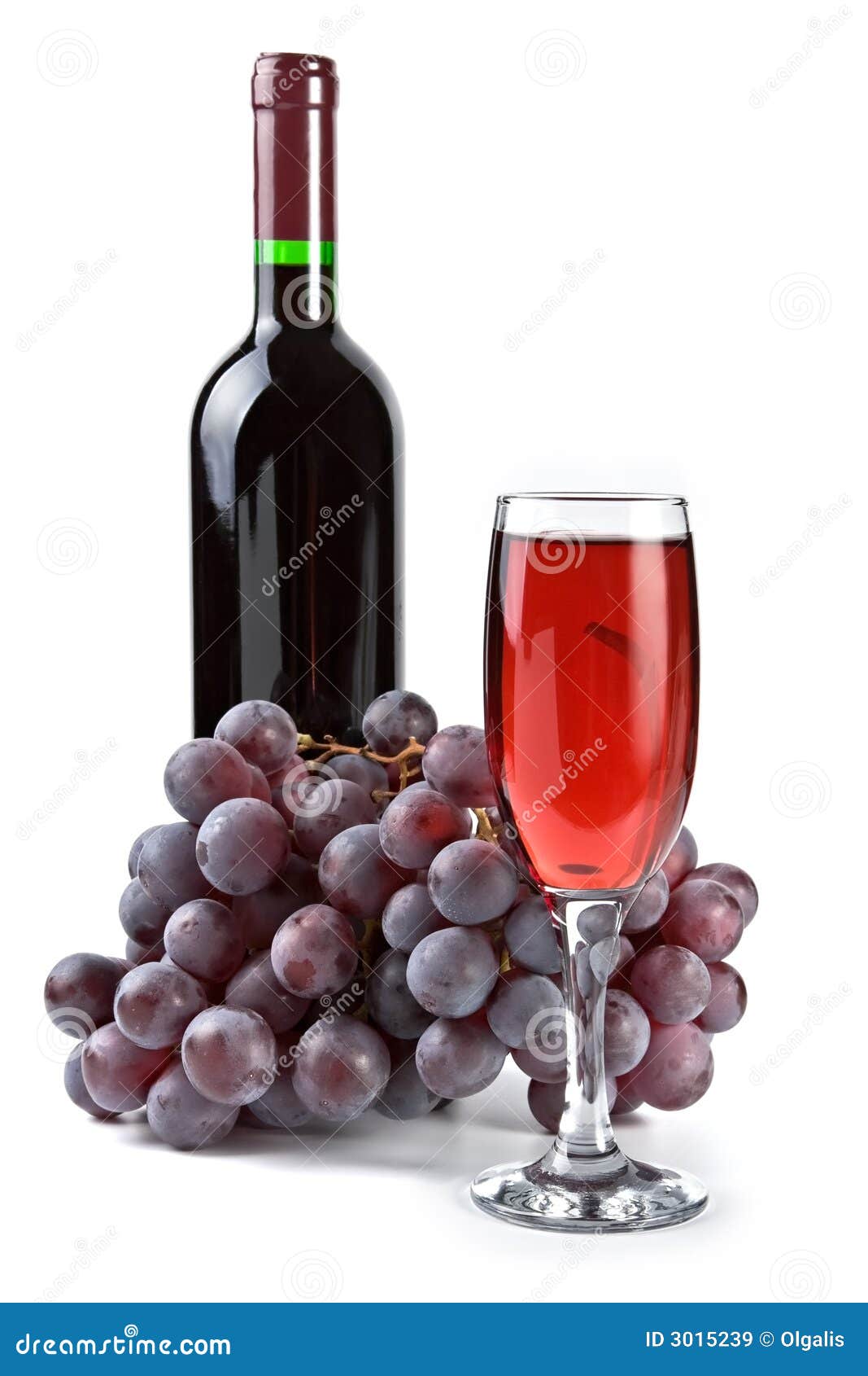 Grapes, glass and bottle stock image. Image of white, fruit 3015239