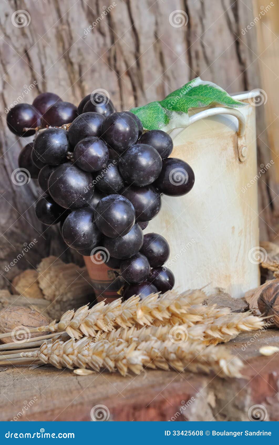 Grapes in a jar stock photo. Image of season, food, autumnal 33425608