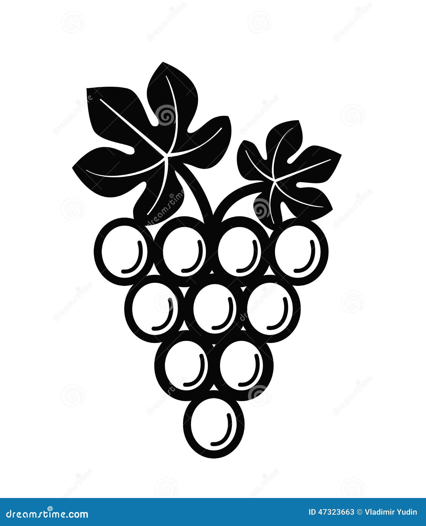 free clipart grapes black and white - photo #45