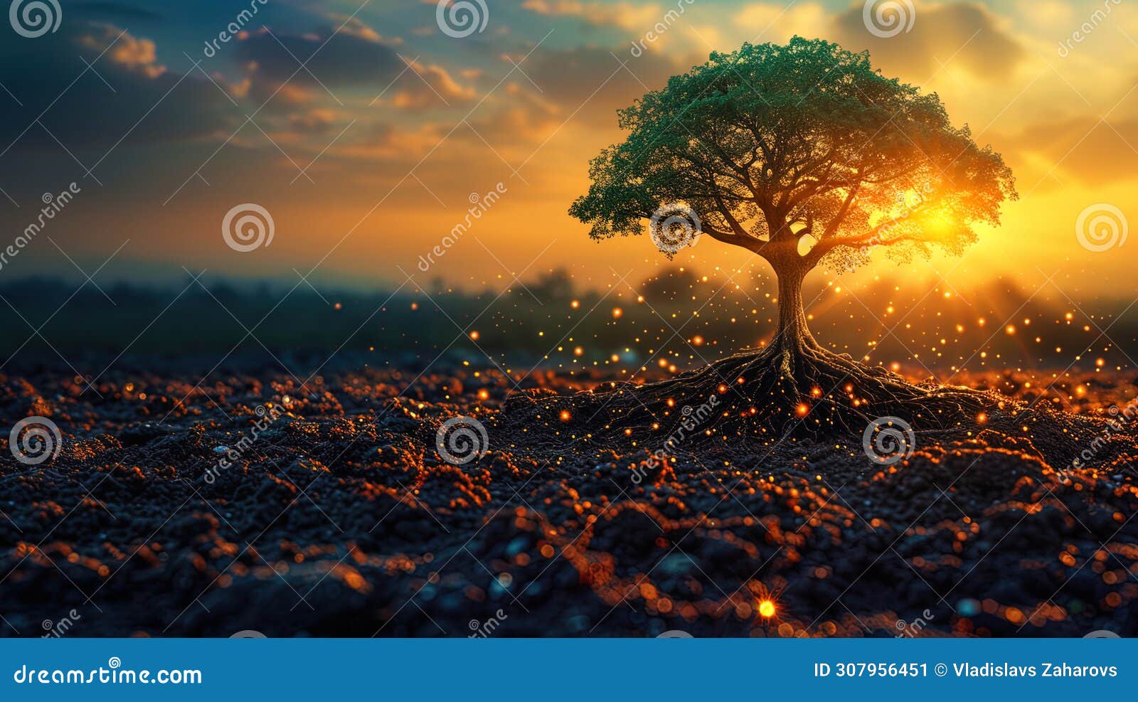 a graph confidently growing against the backdrop of stability, like a tree rooted in succe
