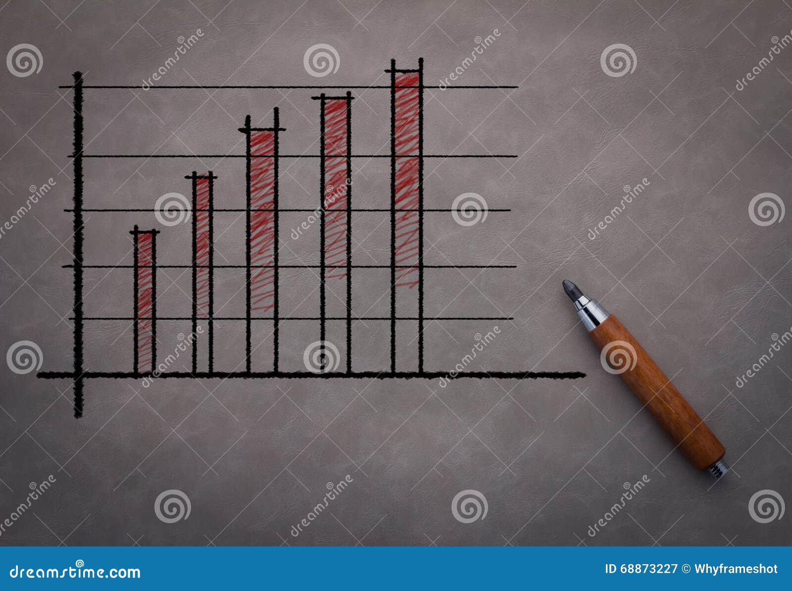 Doodle drawing growth bar chart Stock Vector Image & Art - Alamy