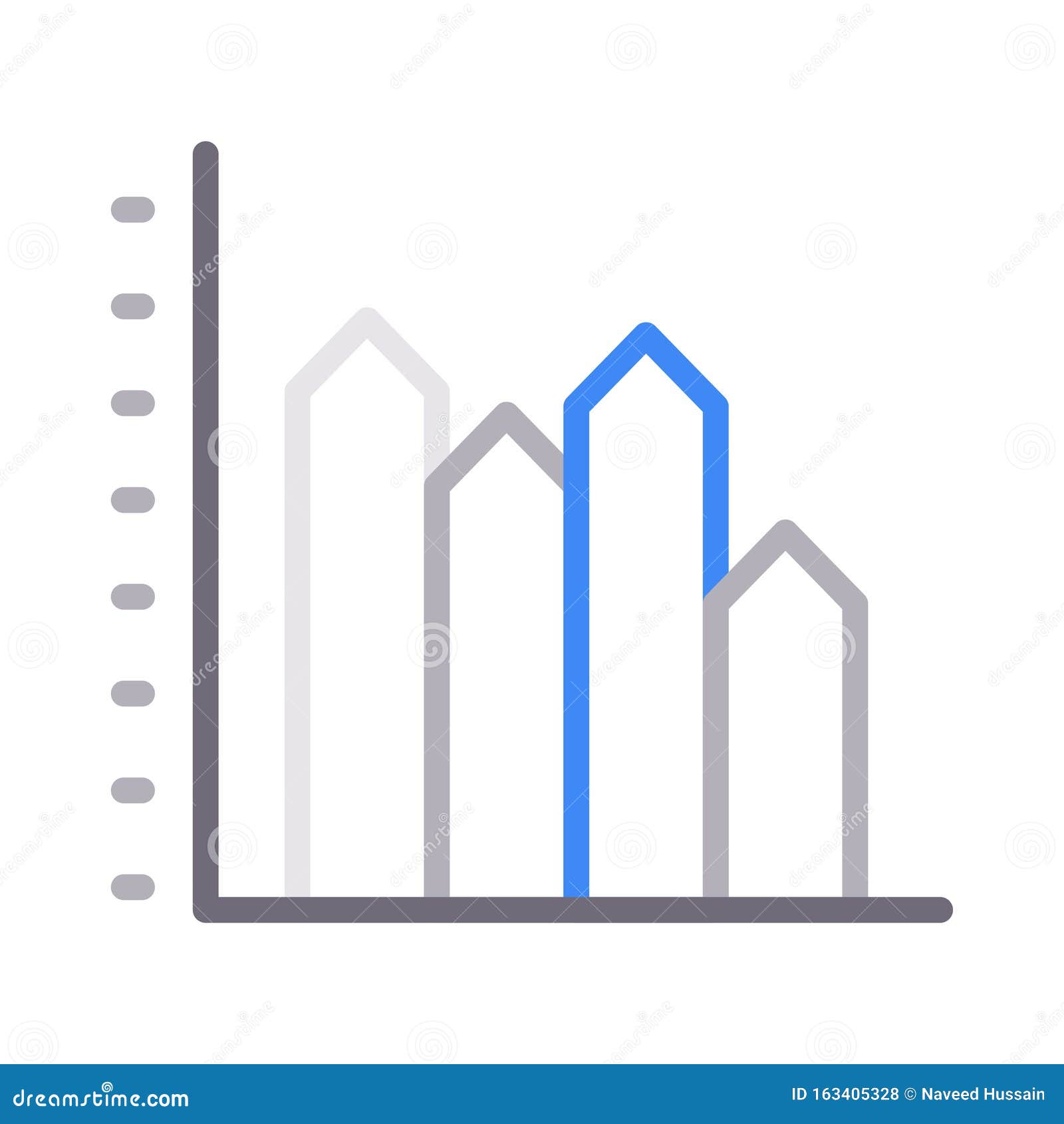 graph  color line  icon