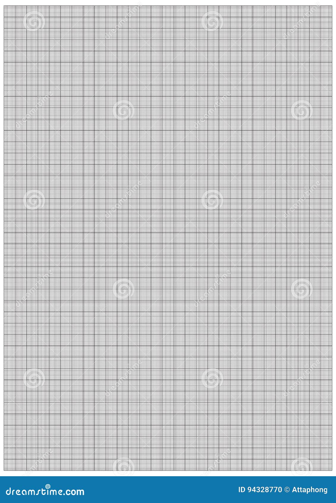 graph paper 1mm square a3 size vector stock vector