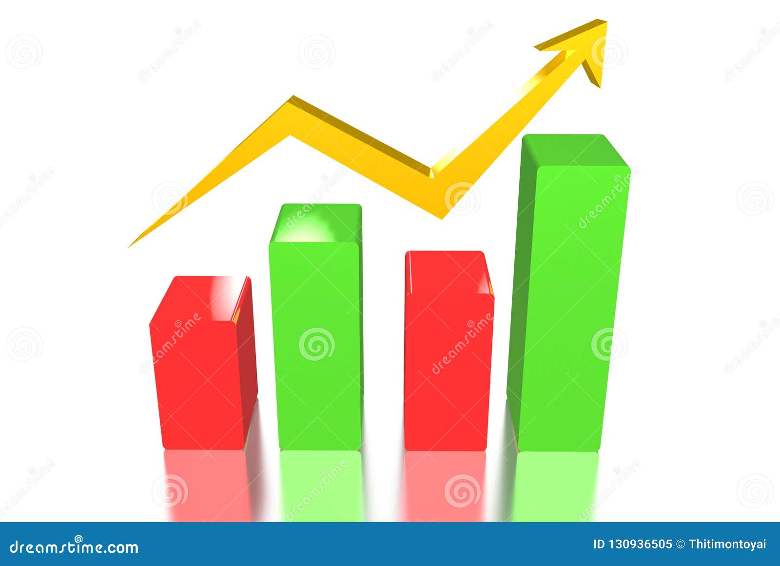 Graph Showing Up And Down Of Stock Price Stock Illustration Illustration Of Modern Arrow