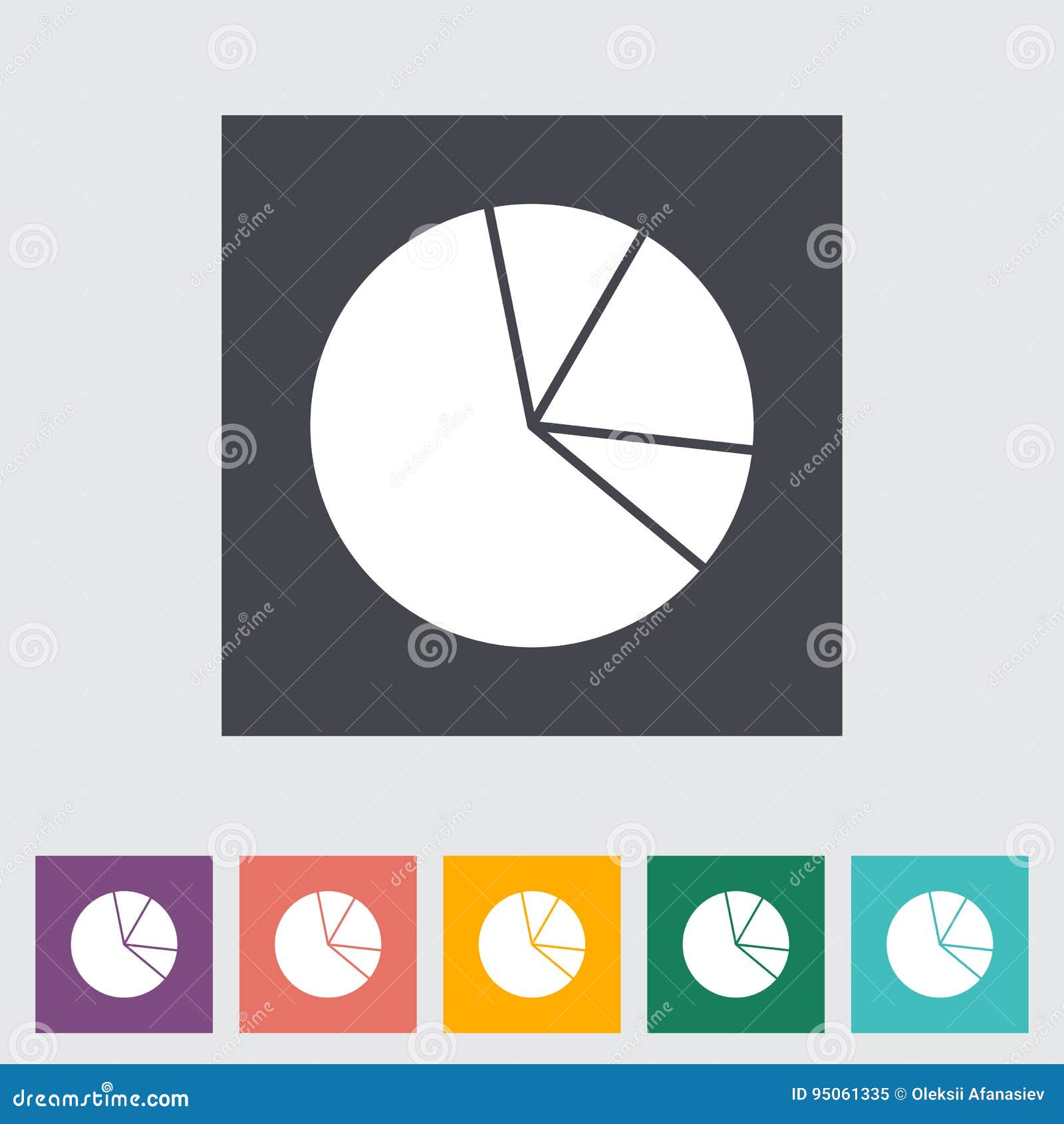 Graph single flat icon. stock vector. Illustration of icon 95061335