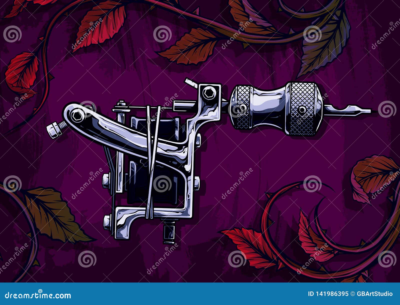 Graphic Black and White Metal Tattoo Machine Stock Vector - Illustration of electric, object: 141986395 Graphic Black and White Metal Tattoo Machine Stock Vector - Illustration of electric, object: 141986395