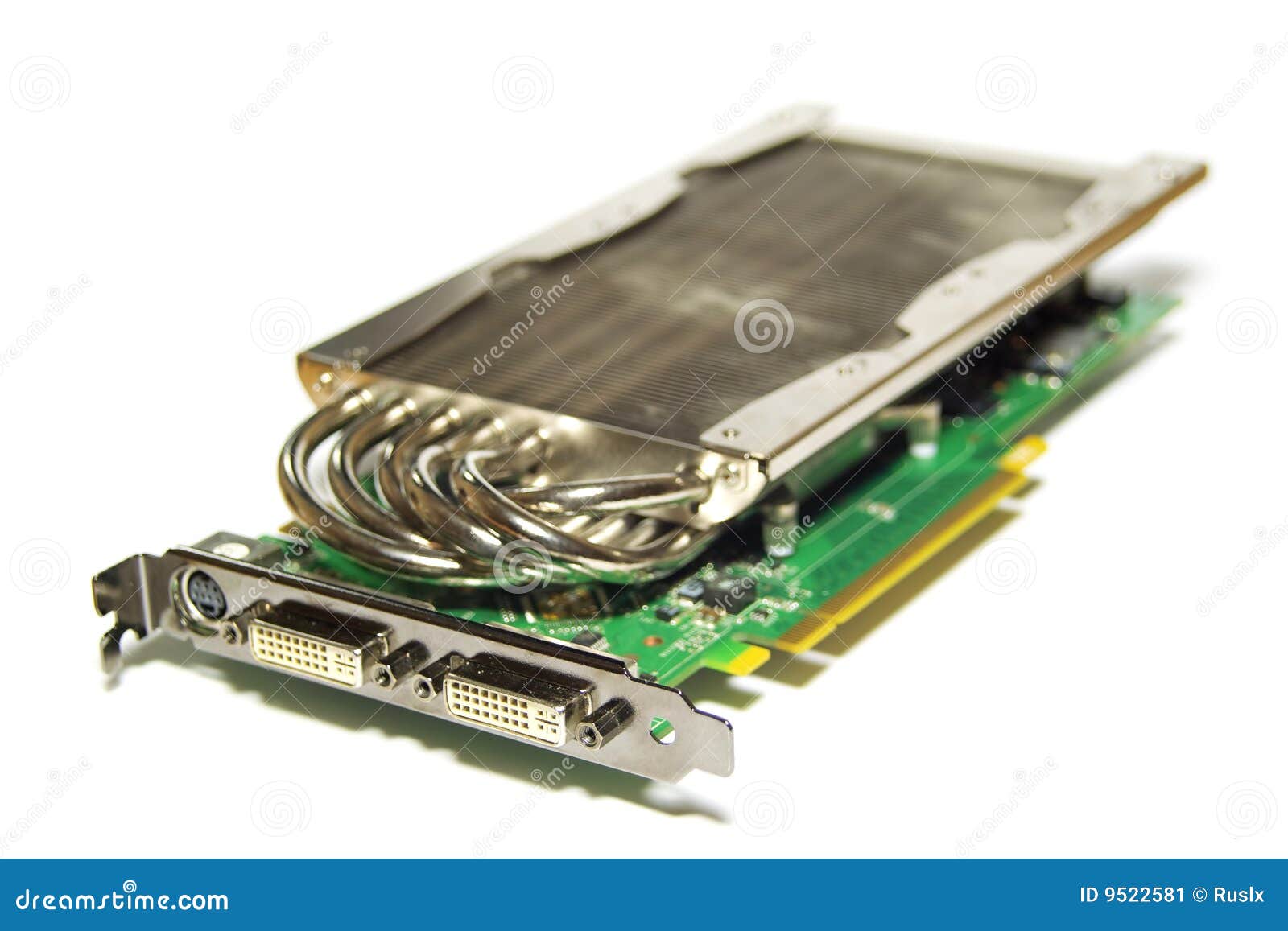 Graphic Card with Passive Cooling System Stock Image Image of passive