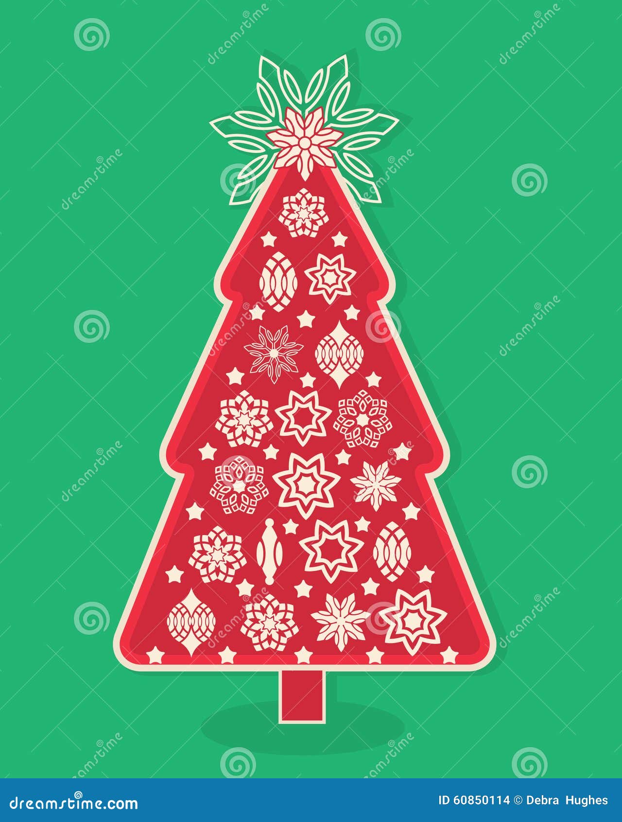 Graphic Design Christmas Tree Stock Vector - Illustration of light ...