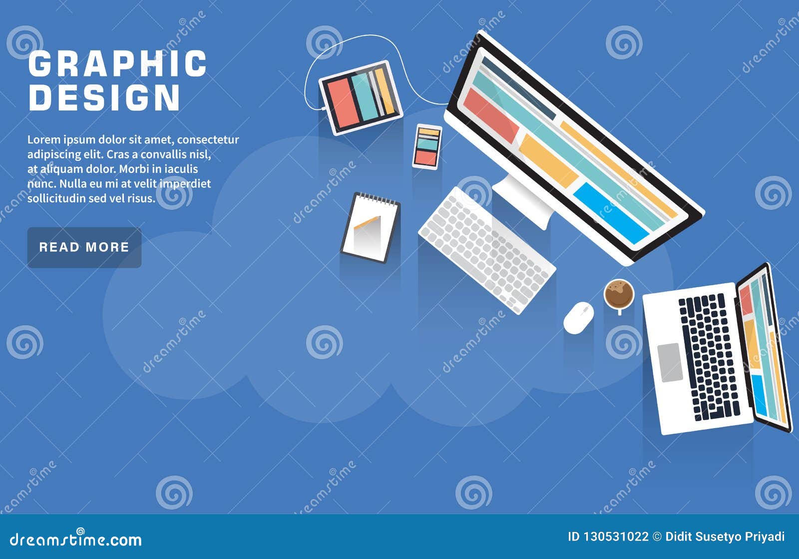 Graphic Design Webinar stock illustration. Illustration of graphic