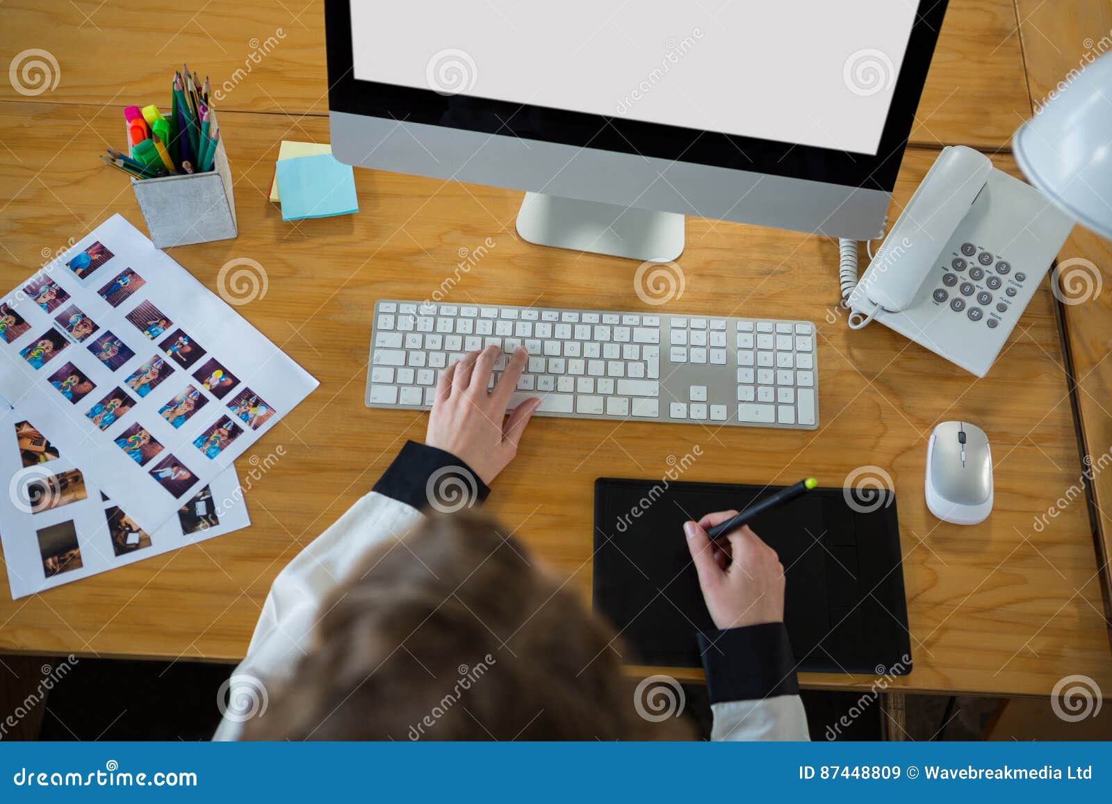 Graphic Designer Using Desktop Pc And Graphic Tablet Stock Image Image Of Desk Checkup 87448809,What Do Graphic Designers Make