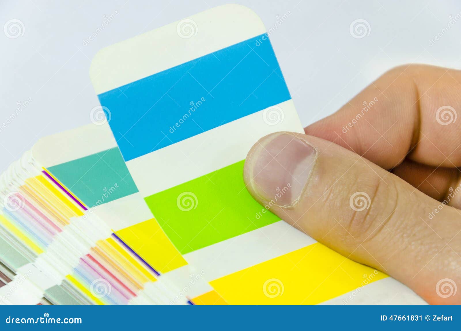 Pantone System. Color Samples. Color Palette. Cardboard Cards with