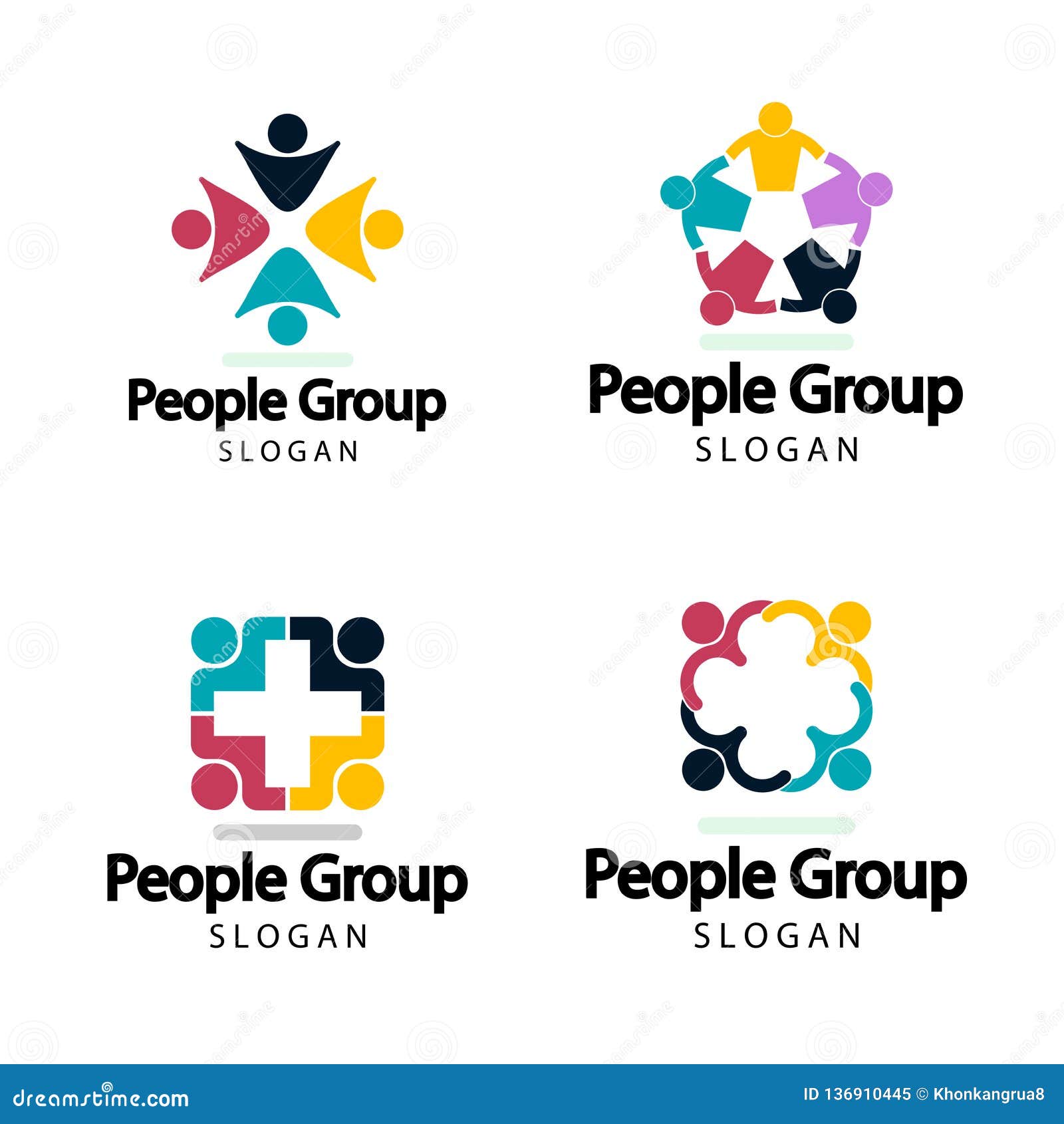 graphic group connecting,people connection logo set,team work in a circle holding hands,business person meeting in the same power
