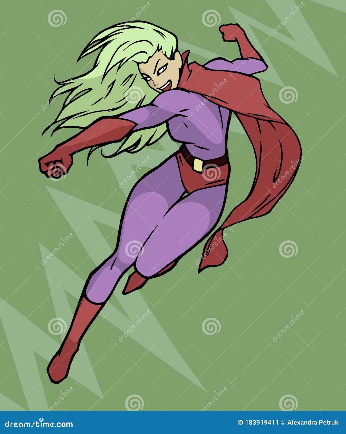 Superhero Flying Pose Vector & Photo (Free Trial) | Bigstock