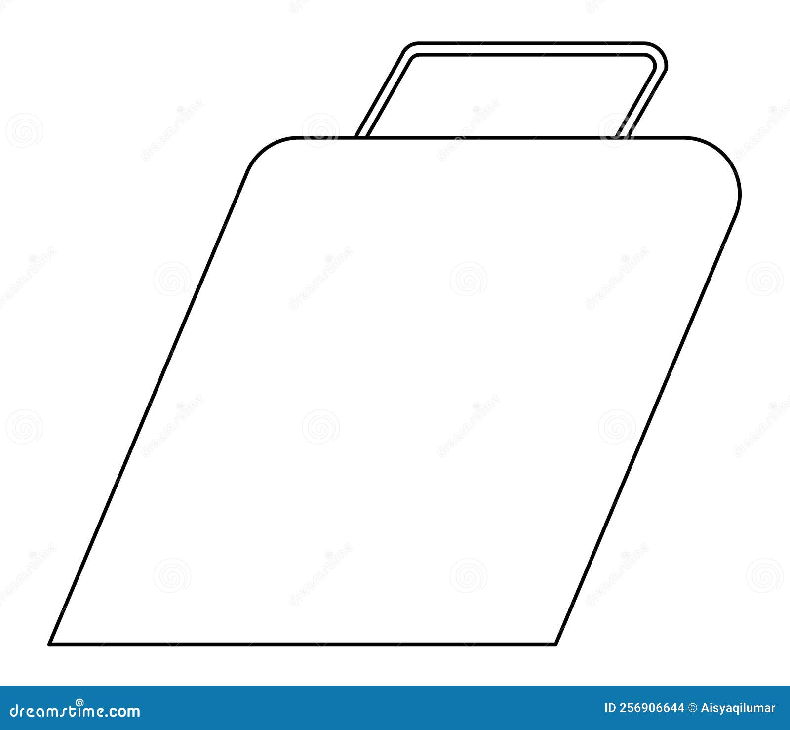 Graphic Illustration of a Shopping Bag in Black and White. Stock