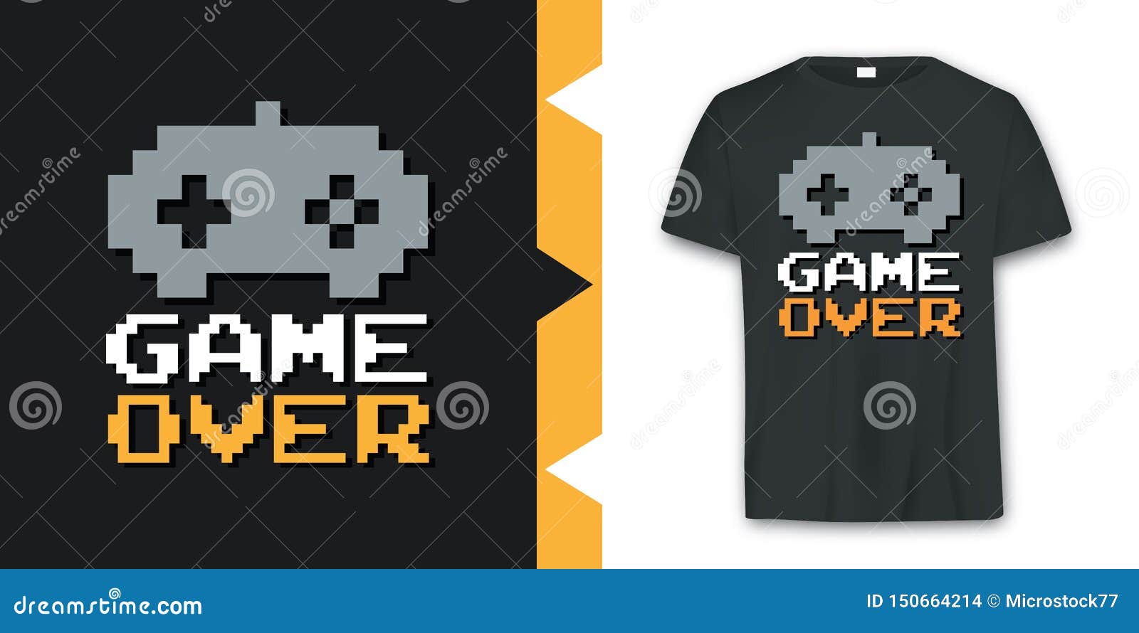 graphic joypad arcade game t-shirt  