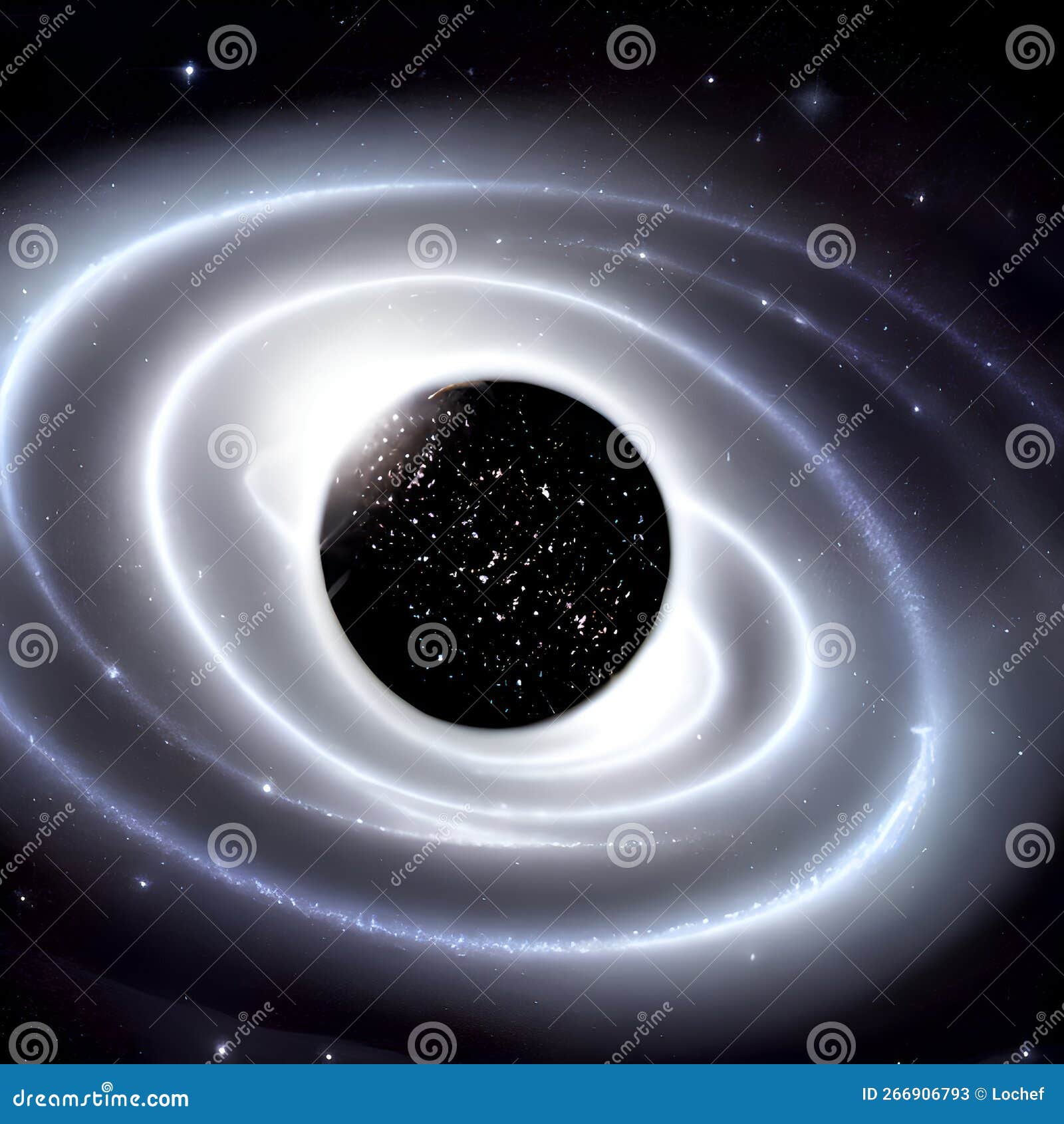 Graphic Representation of Black Hole- Event Horizon- Time Travel