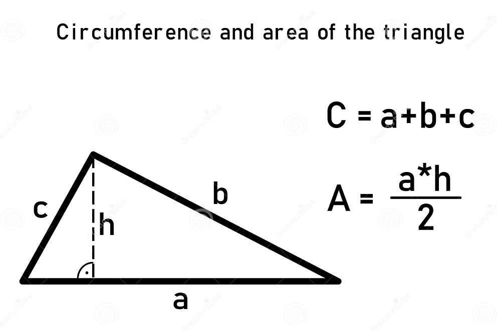 The Graphic Representation of the Circumference and Area of a Triangle