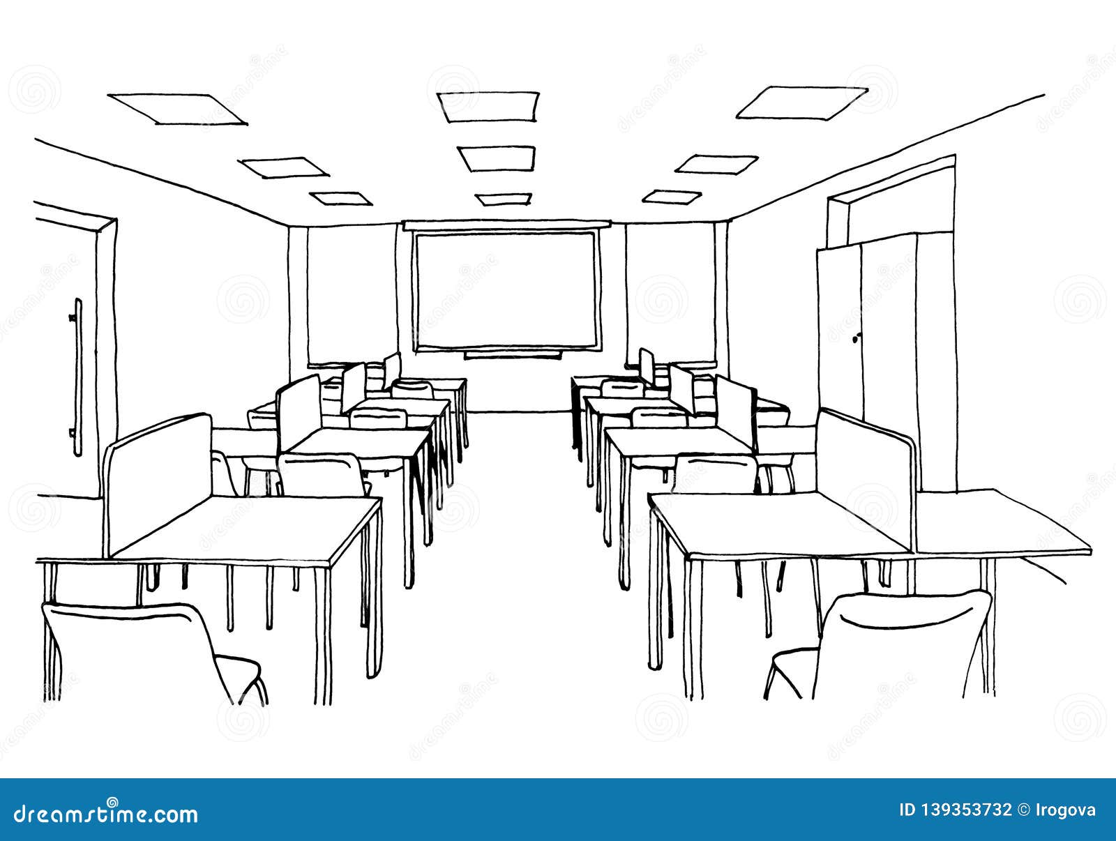 I drew a classroom : r/drawing