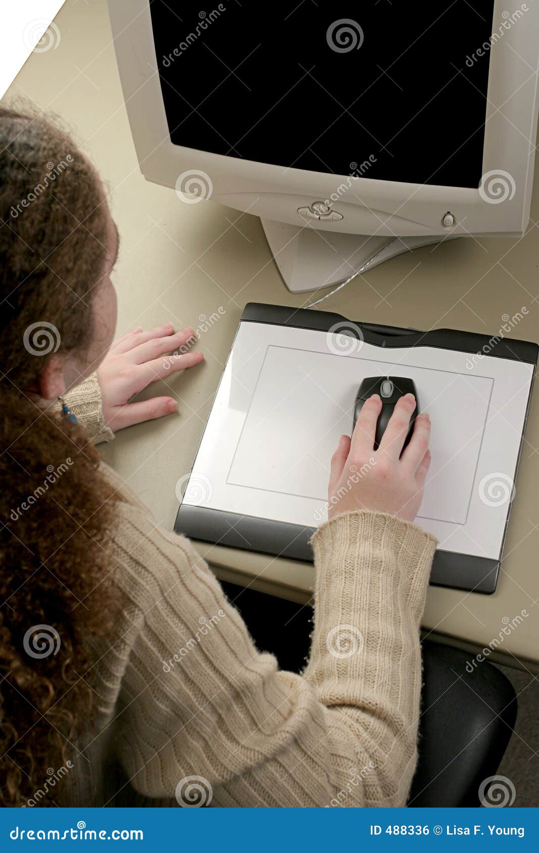 Graphic Tablet & Mouse stock photo. Image of college 488336
