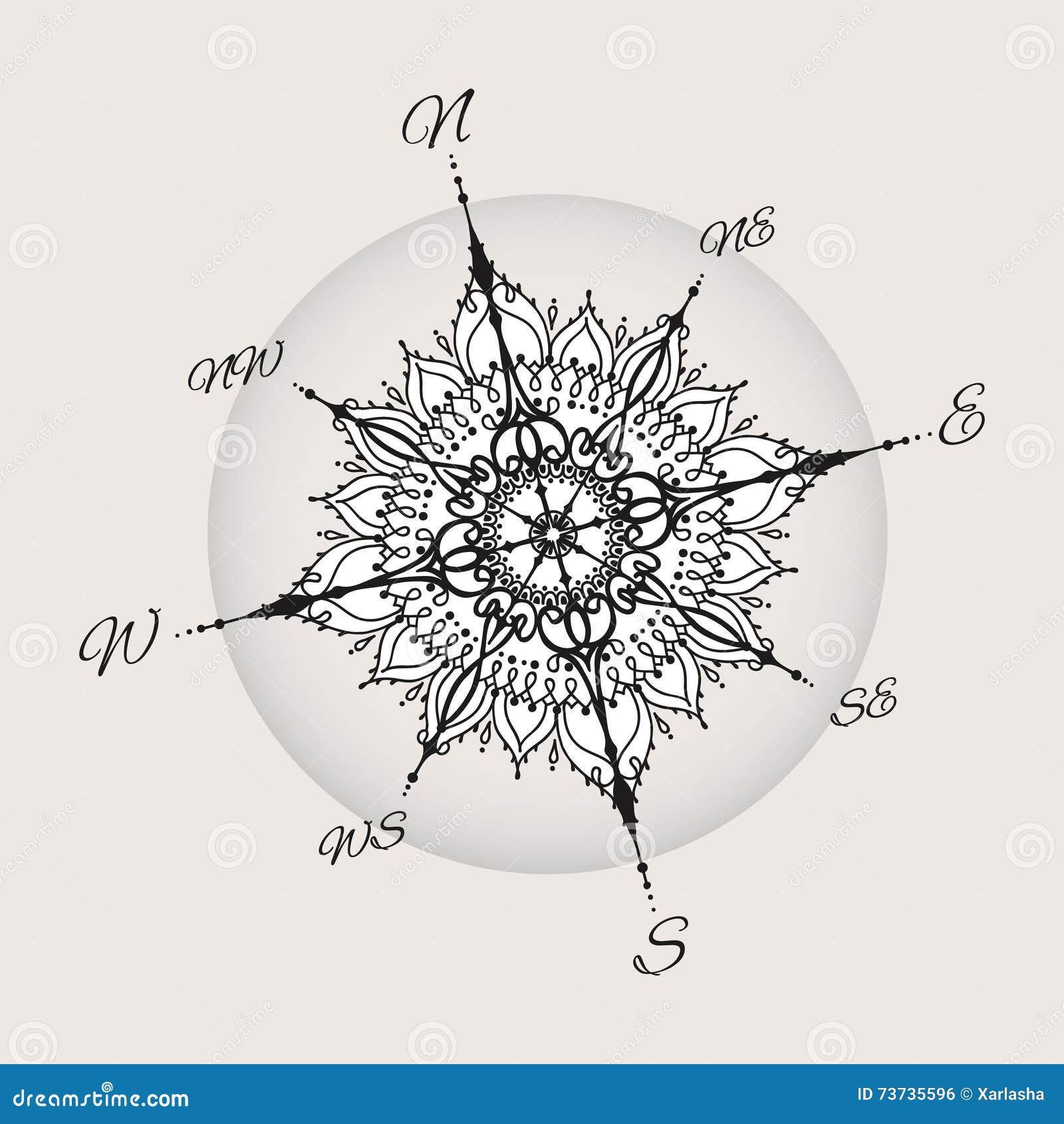 Compass Tattoo Designs: Over 3,871 Royalty-Free Licensable Stock  Illustrations & Drawings | Shutterstock